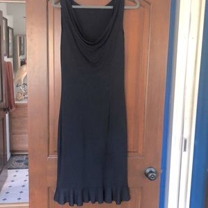 Stunning navy dress with gorgeous back